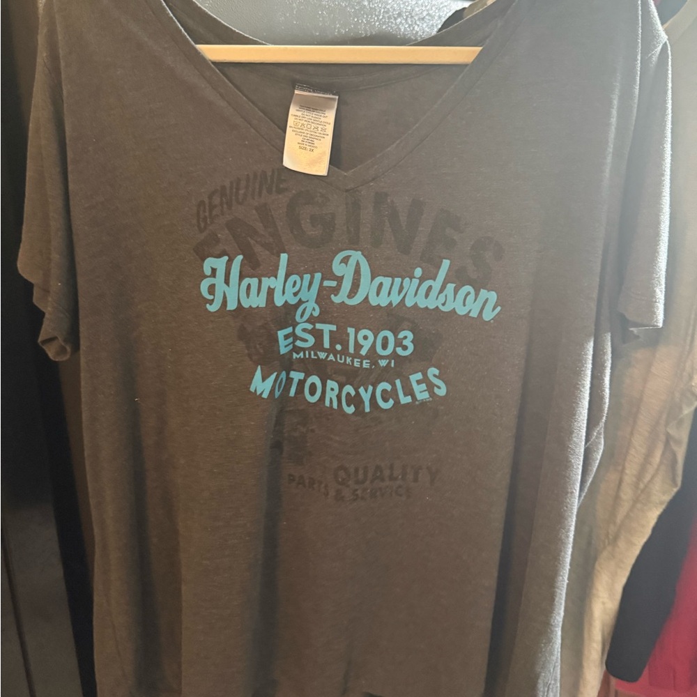 Harley-Davidson Black and Blue Graphic Tee